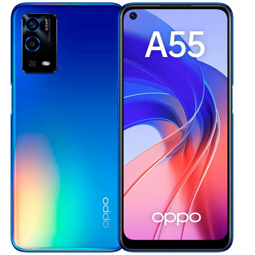 Телефон Oppo CPH2325 A55 128Gb Ram 4Gb Rainbow Blue фото 